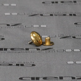 drehknopf glatt 16mm gold - 1